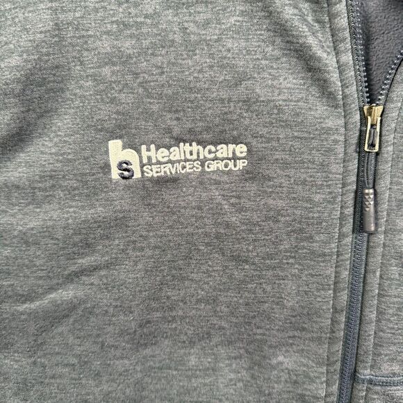 The North Face Jacket Mens L Navy Blue Full Zip Skyline Fleece Embroidered Logo - Picture 8 of 12